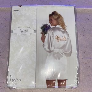Brides white robe